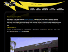 Tablet Screenshot of jonnylightning.net